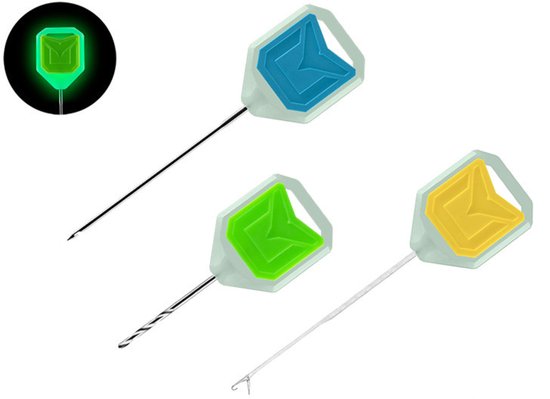 Glow In The Dark Antislip Aasnaalden Set Boilienaald Boilieboor Aasnaald Leadcore Splicer Notenboor van Aasapers