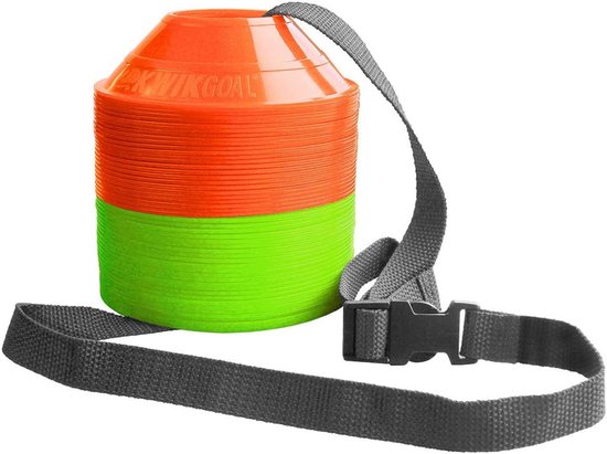 Goal Mini Disc Cone Kit (50-Pack), Green/Orange