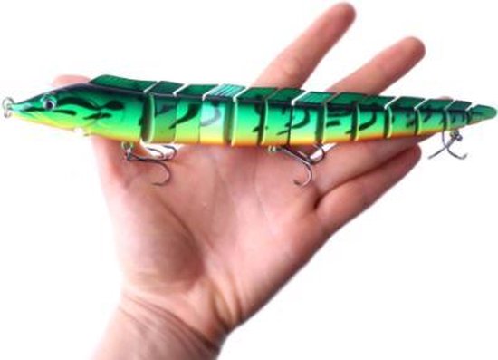 GoedkoopBaarzen DragonSnake Kunstaas plug Swimbait 23 cm - 46 gram - 13 delig van GoedkoopBaarzen