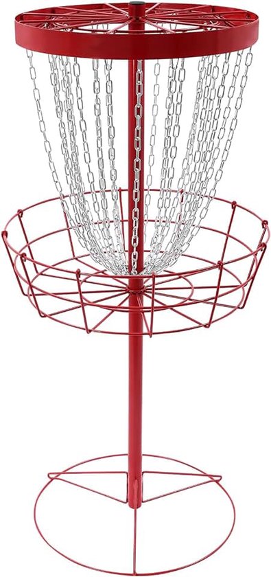 Golf mand 24 kettingen hoogte: 132 cm draagbare disc golf schietschijf vrijstaand voor beginners senioren en professionele golfers geschikt