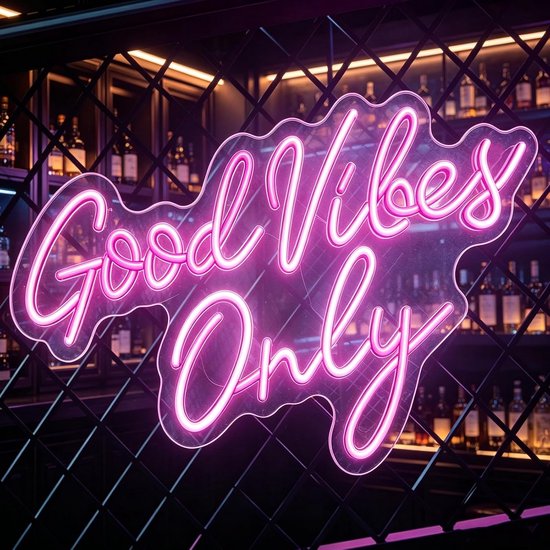 Good Vibes Only neonbord