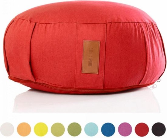 Gorilla Sports Yogakussen - Meditatie Kussen - Yoga - Pilates - Rood van Gorilla Sports.