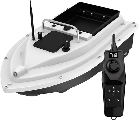 GPS Aasboot 500 m – RC Voederboot met Automatische Terugkeer – Visvoerboot met GPS, LED-Navigatie & 12.000 mAh Accu – Voor Karpervissen & Nachtvissen van Merkloos