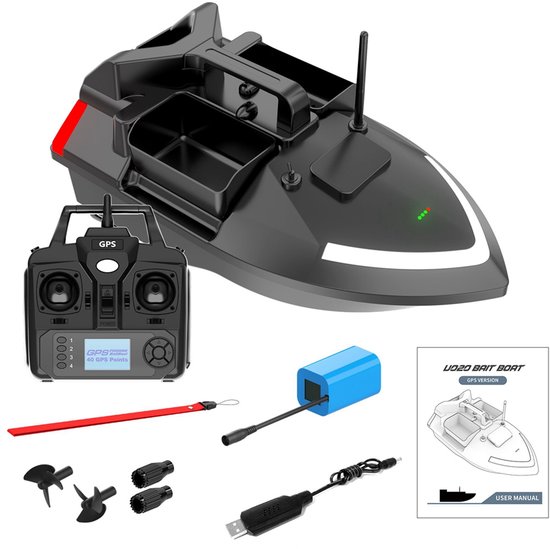 GPS Voerboot - 500 m Bereik - 12000 mAh - 2 kg Laadvermogen - Automatische Terugkeer