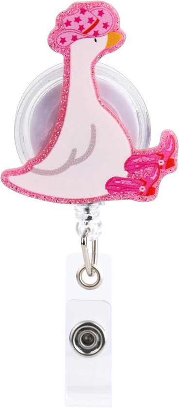Grappige en Schattige Badge Reel voor Verpleegkundigen, Artsen en Onderwijzers met Retractable ID Holder en Alligator Clip Accessoires