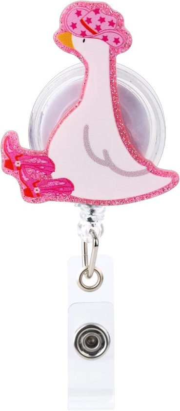 Grappige en Schattige Retractable ID Holder met Alligator Clip voor Verpleegkundigen, Artsen en Onderwijzend Personeel