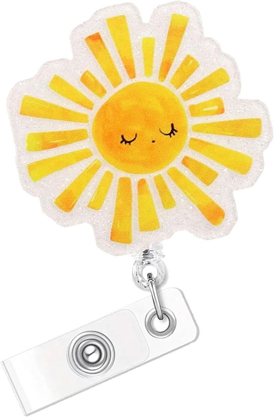 Grappige ID Badge Houder voor Verplegers, Artsen en Leraren met Terugtrekbare Clip – 24 Inch Badge Reel voor Gezondheidszorg en Onderwijs van Merkloos