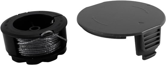 Grasmaaieraccessoires set van 2, inclusief spoel en afdekking voor Universele Grasmaaiers 18-26, ideaal voor onderhoud en vervanging