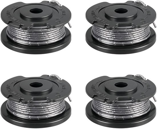 Grastrimmer Draad Spoel Vervanging voor Bosch ART 23 SL, EasyGrassCut 18, 23, 26 - 4 Pack, 0.065"/1.65 mm, 4.9 m, Tuingereedschap Accessoires