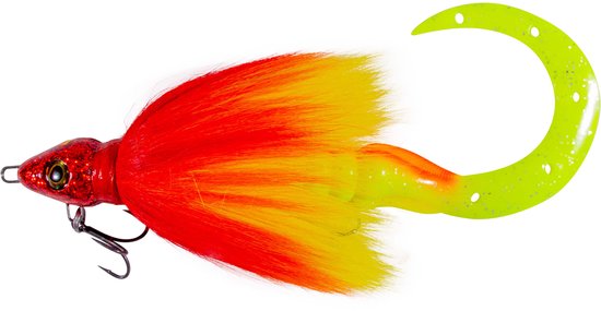 Grayton Buck-Bug Bucktail Jig L Fire Brigade 24cm (85g) - Shad van Merkloos