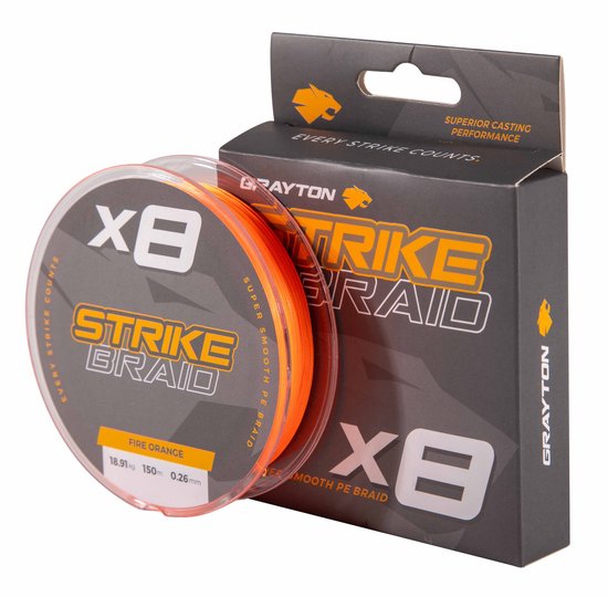 Grayton Strike Braid Gevlochten Lijn 0.31mm/18kg (150m) - Gevlochten lijn van Merkloos