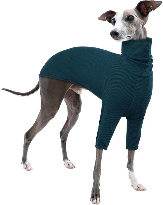 Greyhound Jumper, Hondentrui Medium voor Whippets Trui Greyhound Pyjama Lurcher Shirt Whippet Pjs Hond Sweatshirts (Blauw, M)