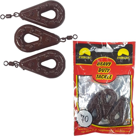 Grip Vislood Set 3 x 70g - Met Swivel - Grondvislood
