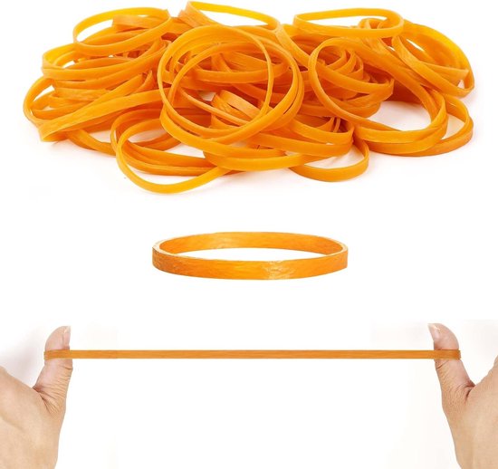 Grote Elastieken 100x5mm - Sterke en Dikke Rubberen Elastieken voor Thuis, School en Kantoor - Ideaal voor Meubelaccessoires en Organisatie van Merkloos