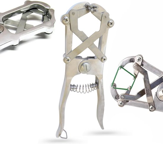 Grote Elastrator Tang - Werkplaats Gereedschap - Dierverzorging - Aluminium Handgreep - 26 Cm