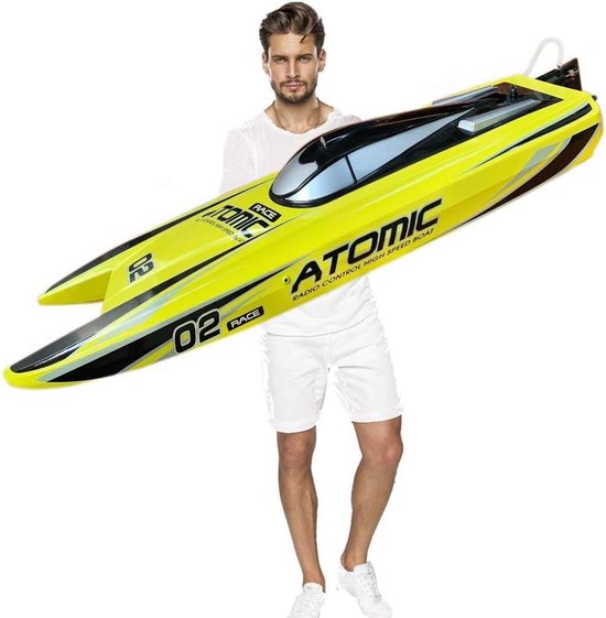 Grote Elektrische RC Raceboot tot 65 km/u met Borstelloze Motor voor Heren en Jongens