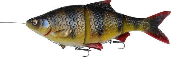 Grote Kunstaas Vissen voor Snoek Vissen - Realistische Line Thru Rubber Baits van Merkloos