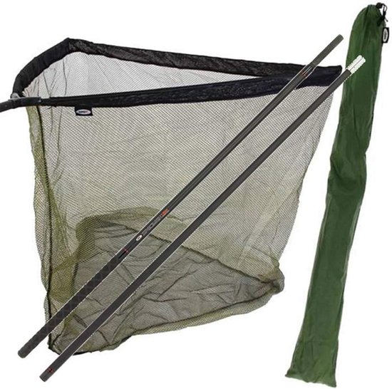 Grote Landingsnet 42 Inch Hengelsport met Sterke 2-delige Telescoopsteel en Stinkbag