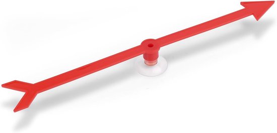 Grote Pijl Spinner, Rood Pijl Spinner met Zuignap Plastic Spinner Spel Boeiend Bord Pijl Bordspel Accessoires voor Thuis Schoolfeest Klaslokaal Activiteiten Lesmateriaal van Geosar
