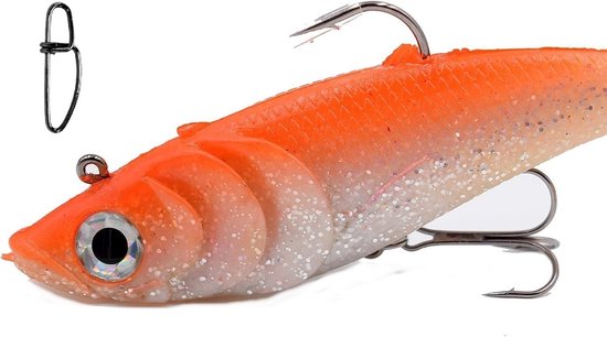 Grote Rubber Vis Set 20 cm XXL Kunstaas voor Snoek, Baars en Kabeljauw van Merkloos