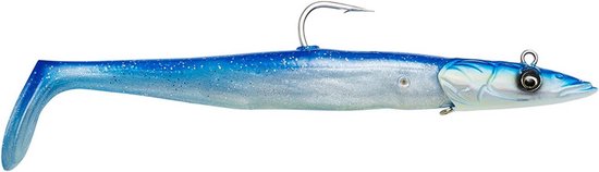 Grote Zeevis Kunstaas Set Zandspiering Imitatie 21.5cm 140g Inclusief Jigkop