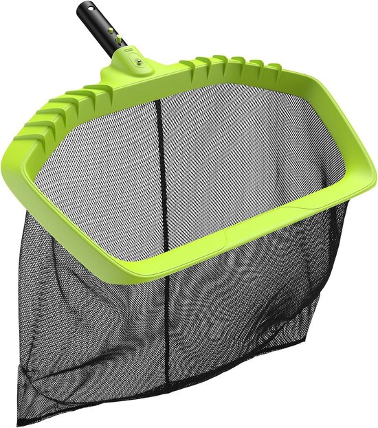 Ground landing net for swimming pool - stable leaf net without telescopic rod - extra large net - compatible with all standard telescopic poles van Poolbraid