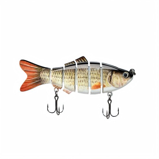 Gsedaox-Kunstaas-Swimbait-5 Stuks-6 Secties Delig Biomimetisch Visvormig Kunstaas Om Mee Te Zwemmen-Precies Ontworpen Vorm-10 CM Lang van Merkloos