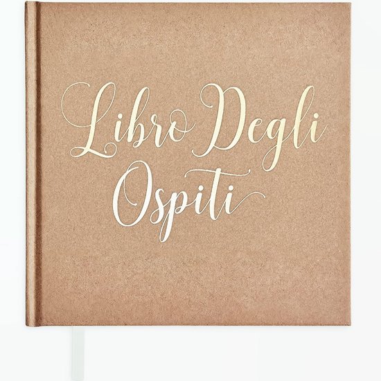 Guest Book Italiaanse versie bruin