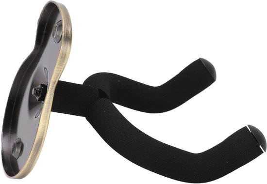Guitar Wall Mount, Verkrijgbaar in 4 Kleuren die Compatibel Zijn met Verschillende Muziekinstrumenten voor Woonkamer, Studio, Kantoor of Tentoonstelling (Champagne goud)