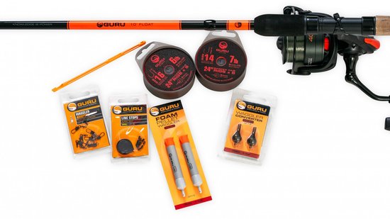 Guru 10ft Float Rod and Reel Combo van Merkloos
