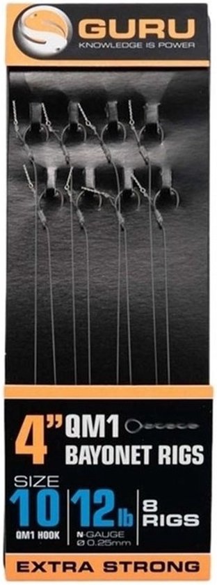 Guru 4 QM1 Bayonet (8 pcs) - Maat : Haak 12 - 0.19mm