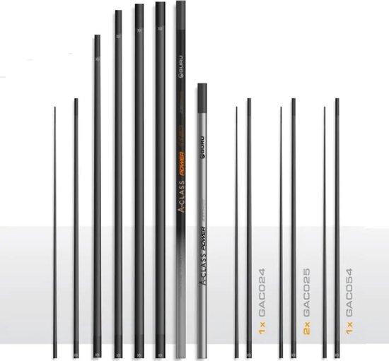 Guru A-Class Power Pole Pack 11.5m | Vaste hengel van Merkloos