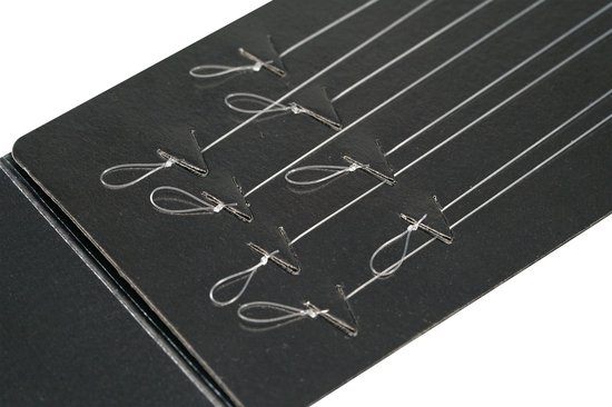 Guru LWGS Pole Rigs - 15cm - 0.15mm - Haakmaat 14 - Transparant