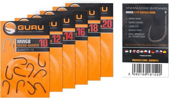 Guru MWGB Micro-Barbed - Eyed (10pcs) - Maat : 20