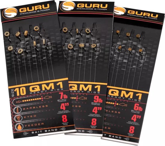 Guru - Onderlijn QM1 Bait Bands 4" - 10cm - Guru van Merkloos