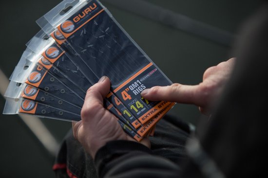 Guru QM1 Bait Bands 4’’ (8 pcs) - Maat : Haak 12 - 0.22mm van Merkloos