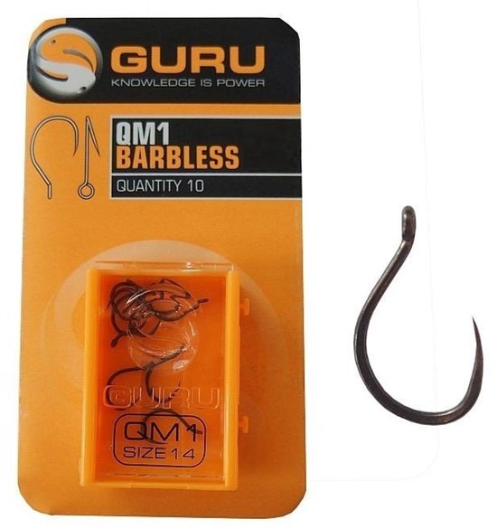 Guru QM1 Eyed-Barbless (10pcs) - Maat : 8