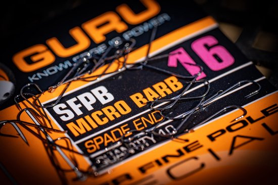 Guru SFPB Micro Barb - Spade End (10 pcs) - Maat : haak 24