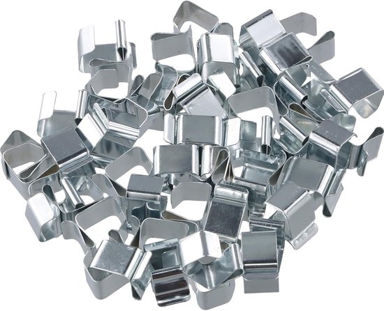 Gutter hooks 50 stuks - RVS kerstverlichting - Roestvrij en duurzaam - Perfect voor buitengebruik - ShopVlot
