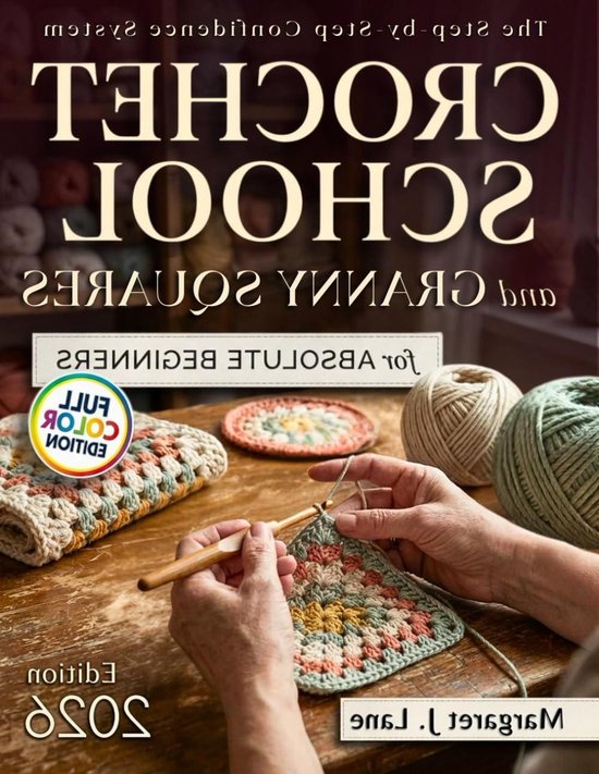Haakboek Beginners - Haakgids - Granny Squares Leren - 8 Weken Systeem - 76 Pagina's van Merkloos