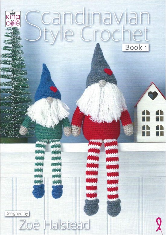 Haakboek Scandinavisch - Haakpatronen - Kerstversiering - 22 Pagina's - 82 Gram