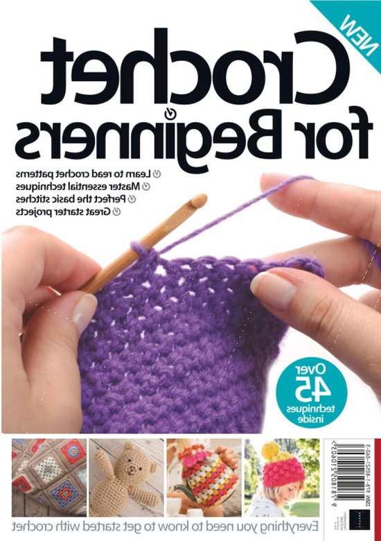 Haakgids voor Beginners - Haakboek Technieken - Nieuwe Vaardigheden Leren - Meer Dan 45 Technieken - 19.69 x 27.94 cm van Merkloos