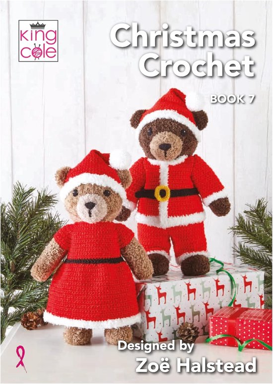 Haakpatronen Boek - Kerst Amigurumi - Creatief Hobbyen - Teddyberen & Outfits - 21.5 x 30 cm van Merkloos