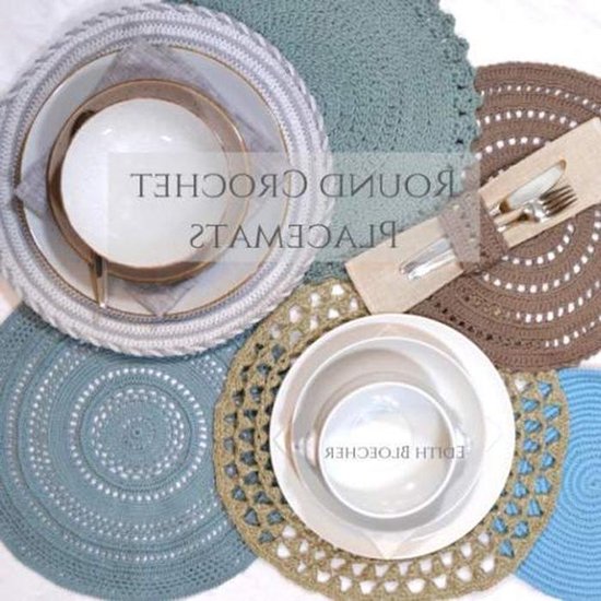 Haakpatronen Placemats - Ronde Onderzetters - Tafel Decoratie - Meer dan 15 Modellen - 80 Pagina's - Niet Gespecificeerd