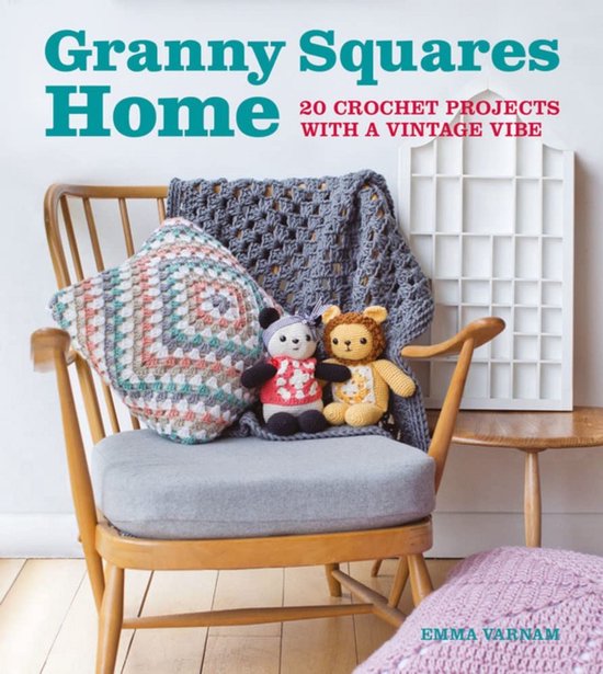 Haakpatronen voor Kleurrijke Granny Squares: 20 Vintage Projecten voor Huisdecoratie van Merkloos