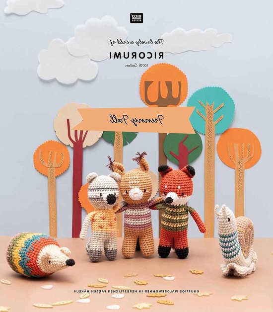 Haakpatroon Knuffels - Haken Gids - Knutselen voor Kinderen - Herfst Kleuren - 16 Pagina's - Multicolor van Merkloos