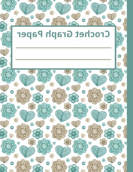 Haakpatroon Notitieboek - Ontwerp Schetsboek - Patronen Ontwerpen - 5x5 Raster Papier - 8.5 x 11 Inch - Blauw