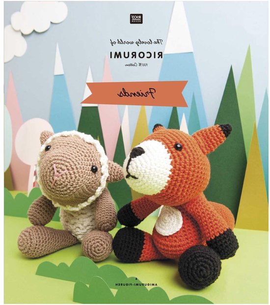 Haakpatroon Ricorumi - Amigurumi Gids - Dieren Haken - Gedetailleerde Instructies - 24 x 21 cm - Meerdere Kleuren