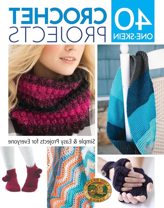 Haakprojecten met één Bol - Eenvoudige Patronen - Haken voor Iedereen - 40 Unieke Ontwerpen - 21.59 x 27.31 cm van Merkloos