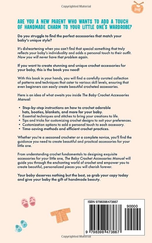 Haakprojecten voor baby's: Unieke Haakaccessoires voor je Kleintje van Merkloos